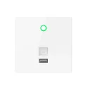 300Mbps wall mount style wireless access point with USB charge port