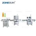 ZS-FAL180P Automatic Magnetic Pump Liquid Juice Milk Filling Capping Machine Line