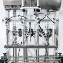 Four pneumatic filling nozzles of paste filling machine