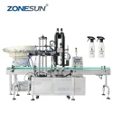 ZS-XG445 Automatic Dispensing Pump Bottle Feeding Capping Machine