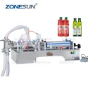ZS-YT2 Pneumatic 2 Head Body Lotion Liquid Piston Filling Machine