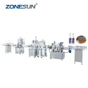 ZS-FAL180R6 Automatic Bottle Filling Capping Labeling And Sealing Machine