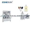 ZS-FAL180X7 Automatic Perfume Vacuum Liquid Filling Capping Labeling Production Line