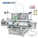 ZS-DTDP-4P Automatic 4 Heads Juice Water Liquid Bottle Filling Machine