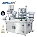 ZS-AFC4 Rotary Automatic Hydrating Cream Paste Bottle Filling And Capping Machine