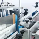 labeling structure of wrap around labeling machine