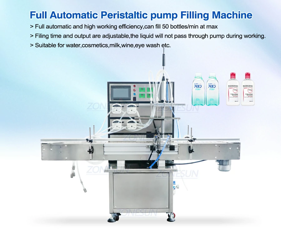 Automatic Peristaltic Pump Liquid Bottle Filling Machine