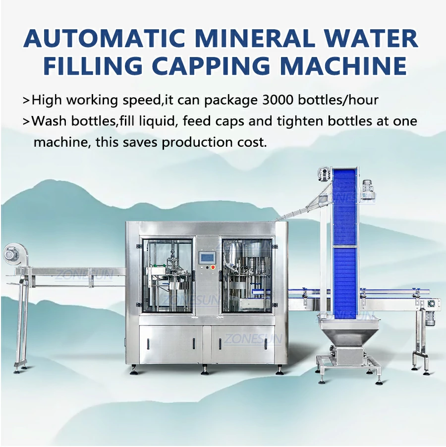 Automatic mineral water filling machine