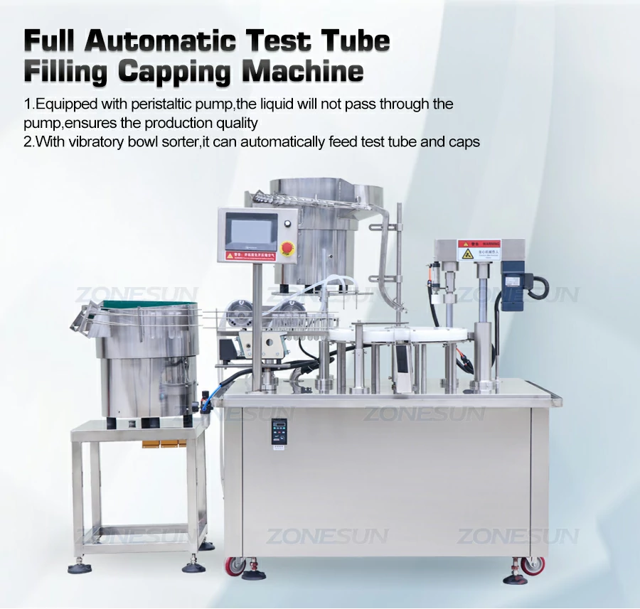 Rotary Automatic Test Tube Filling and Capping Machine