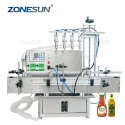 ZS-DTPP4E Tabletop Automatic 4 Head Toner Perfume Liquid Filling Machine