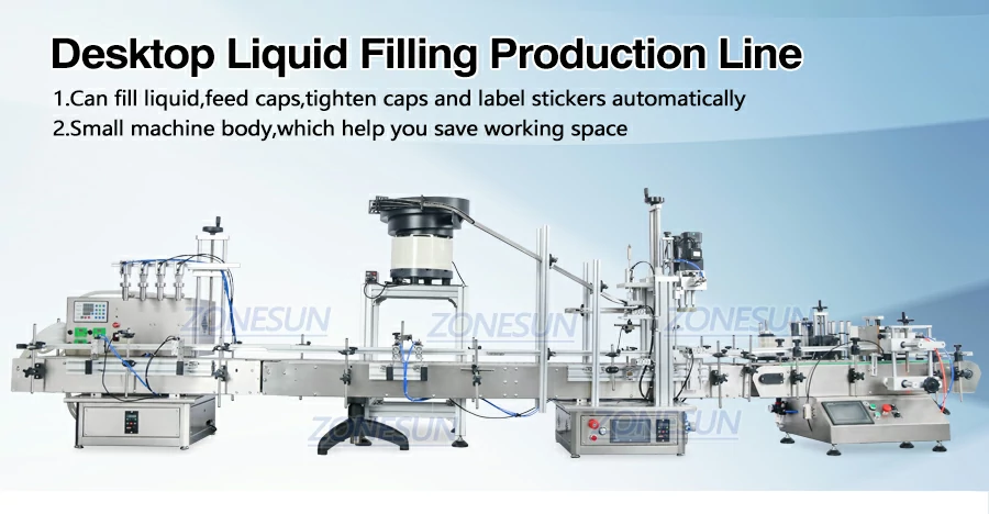 Desktop Automatic Liquid Filling Capping Labeling Machine