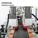 conveyor belt of top and bottom panel labeling machine