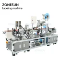 Back of top and bottom panel labeling machine