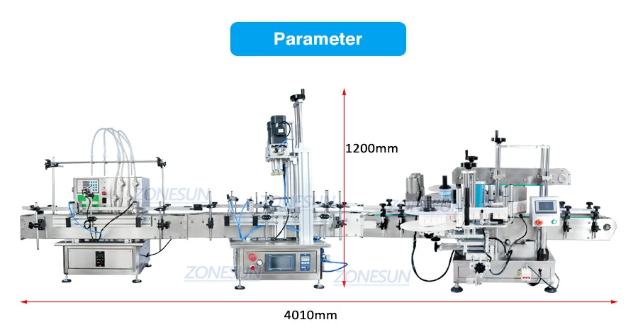 Size of Vinegar Filling Capping Labeling Machine