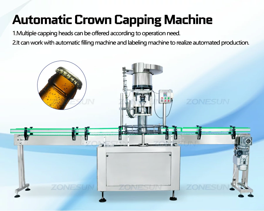 Automatic crown capping machine