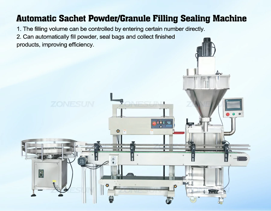 Semi-Automatic Powder Standing Pouch Filling Sealing Machine