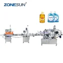 Automatic Laundry Detergent Bottle Filling Capping Labeling Machine