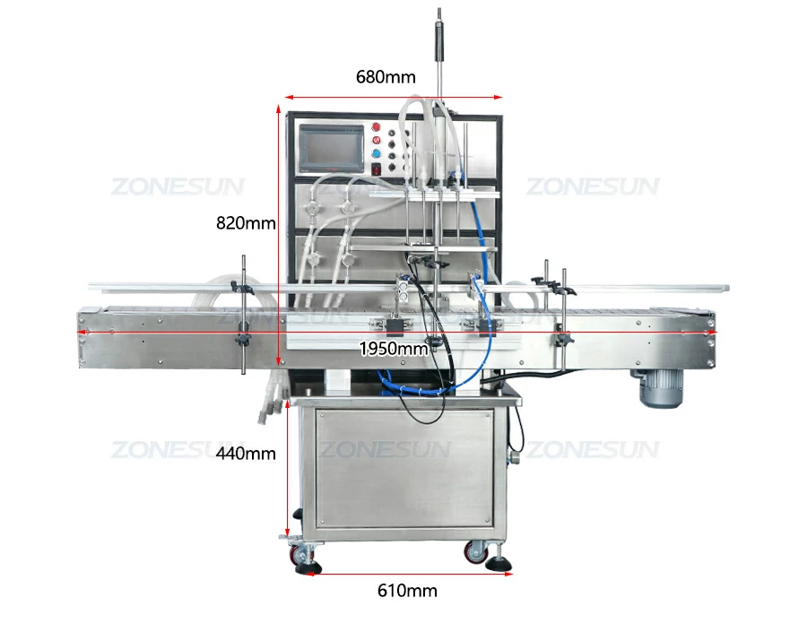 Diagram of liquid filling machine