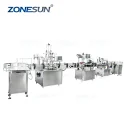 Automatic Shampoo Liquid Bottle Filling Capping Labeling Production Line
