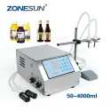ZS-DPYT2P Digital Semi-Automatic 2 Heads Water Liquid Filling Machine