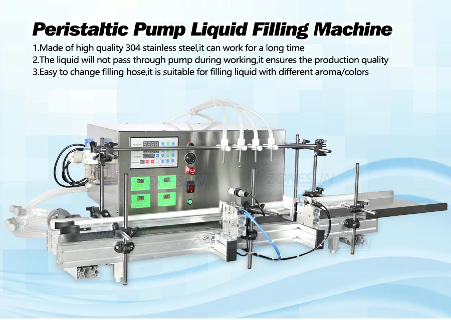 Desktop Automatic Peristaltic Pump Liquid Filling Machine
