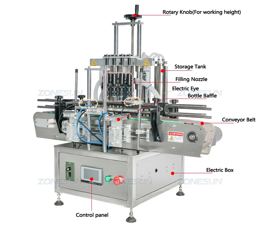 automatic vacuum liquid filling machine