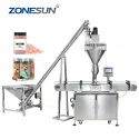 Automatic Auger Vitamin Powder Filling Machine With Material Feeder