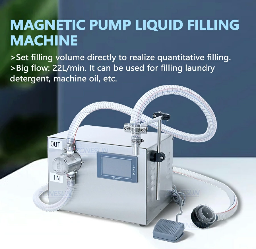 Semi-Automatic 22L Detergent Liquid Bottle Filling Machine