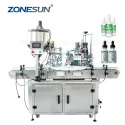ZS-AFC3 3-in-1 Automatic Cleansing Gel Paste Bottle Filling Capping Machine