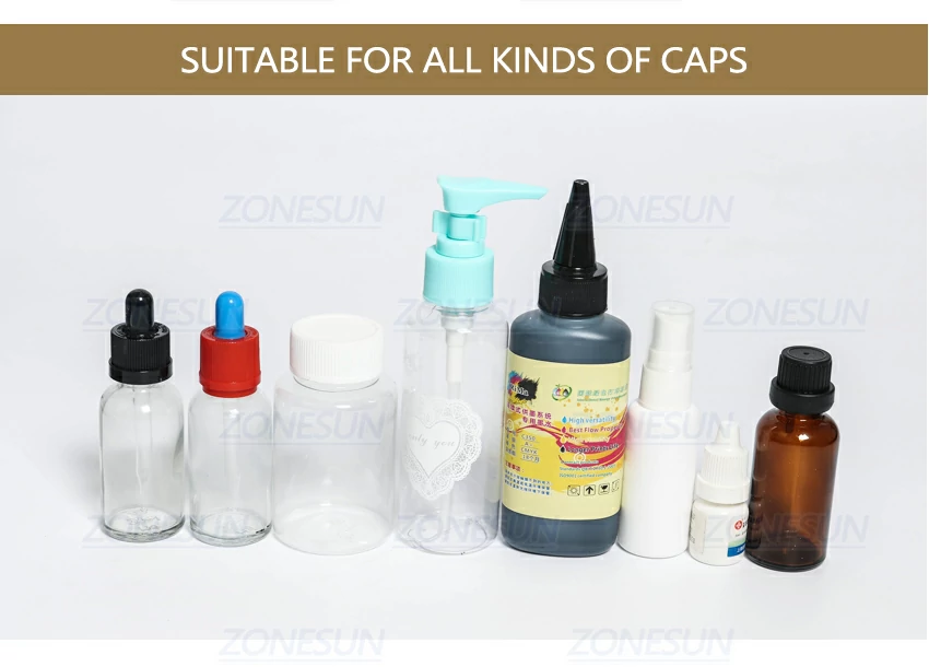 Application of semi automatic bottle capping machine