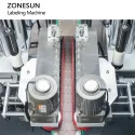 bottle guiding structure of square bottle labeling machine