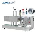 ZS-FK2200 Automatic Sharp Mouth Bottle Aluminum Foil Lid Sealing Machine