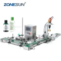 ZS-FAL90S Small Automatic Peristaltic Pump Liquid Bottle Filling Capping Machine Line