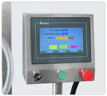 PLC Control Panel, easy to set parameters. Language of panel is customizable.