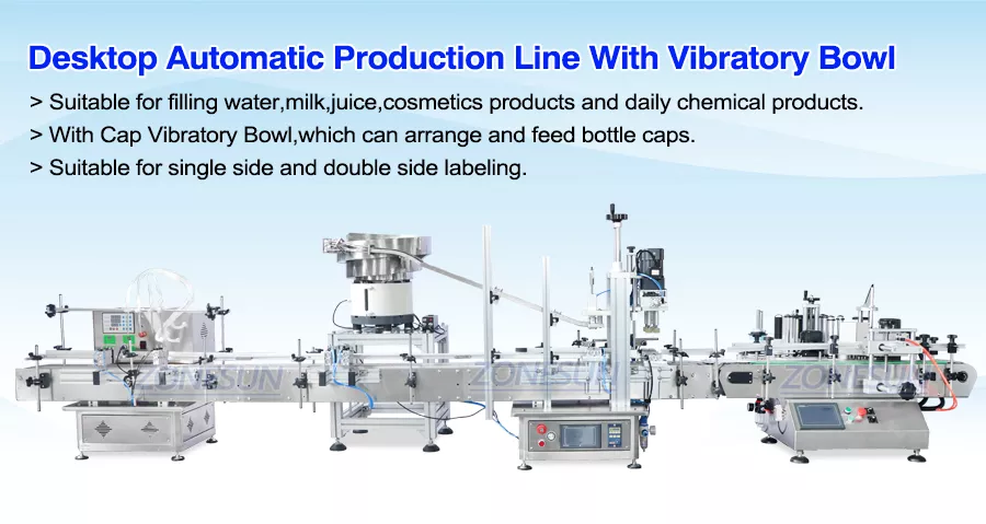 Automatic Liquid Bottle Filling Capping Labeling Machine