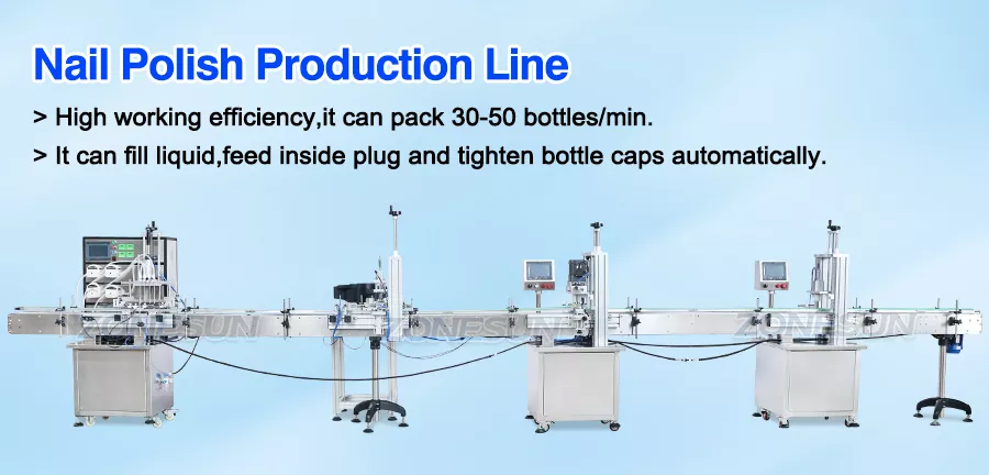 automatic nail polish filling capping machine line