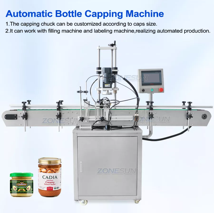automatic lug jar capping machine