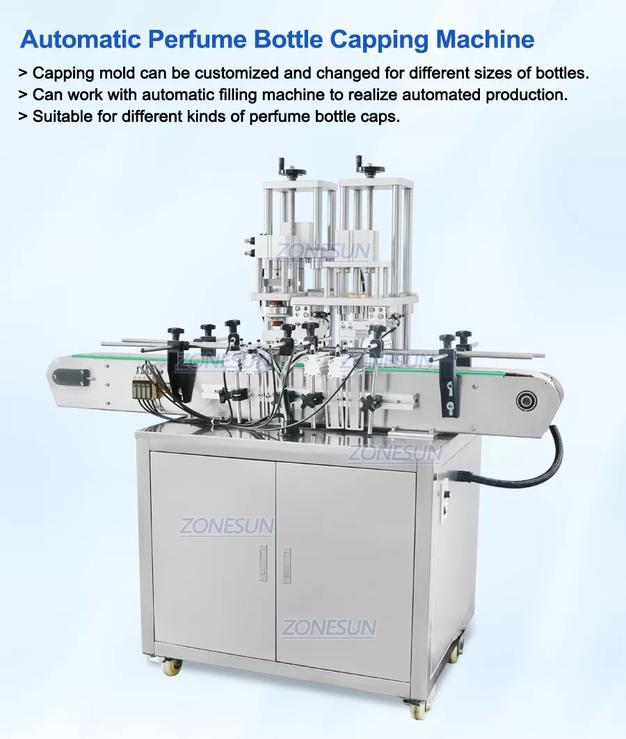 Automatic perfume bottle crimping capping machine
