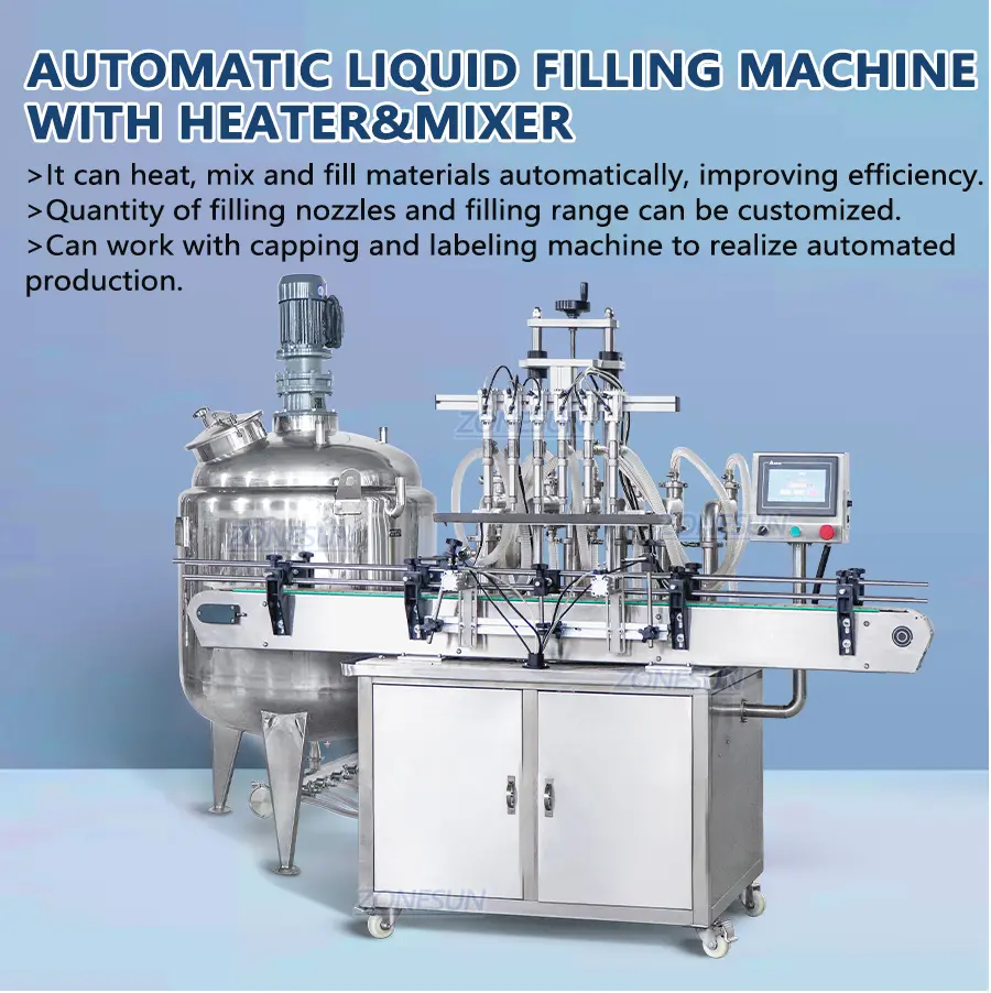 Automatic Liquid Mixing Heating Filling Machine