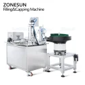 Back of Automatic Bottle Filling And Capping Machine