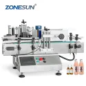 ZS-TB150 Tabletop Automatic Round Wine Shampoo Bottle Labeling Machine