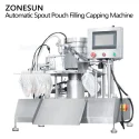 automatic spout pouch filling and capping machine