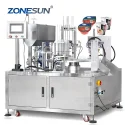 ZS-AFS02 Rotary Automatic Plastic Marinara Sauce Cup Filling And Sealing Machine