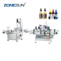 Compact Automatic Small Essence Dropper Bottle Filling Line