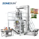 ZS-GW10 Automatic 10 Heads Nut Broccoli Bag Vertical Form Fill Seal Machine