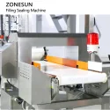 metal detecting machine of vertical form fill seal machine