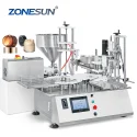 ZS-AFC19 Monoblock Automatic Cosmetic Cream Jar Filling Capping Machine