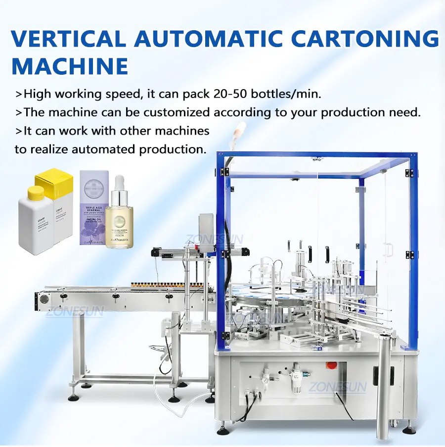 Automatic Vertical Cartoning Machine for Bottles