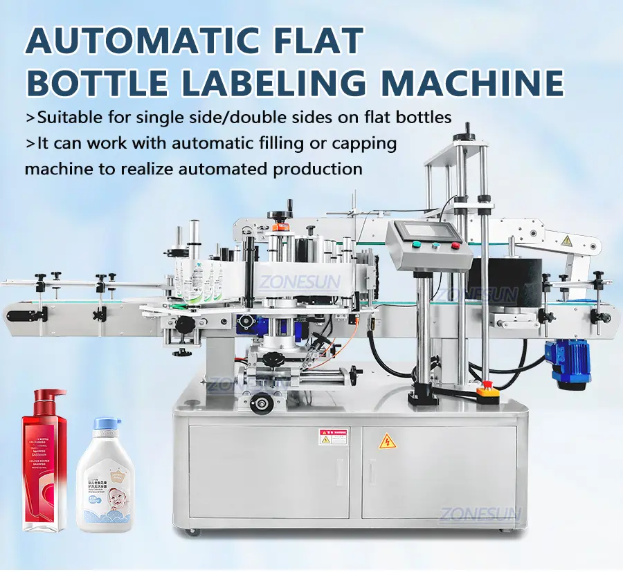 Automatic Flat Bottle Labeling Machine