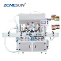 Servo Automatic Pomade Bottle Filling Machine With Mixer And Heater